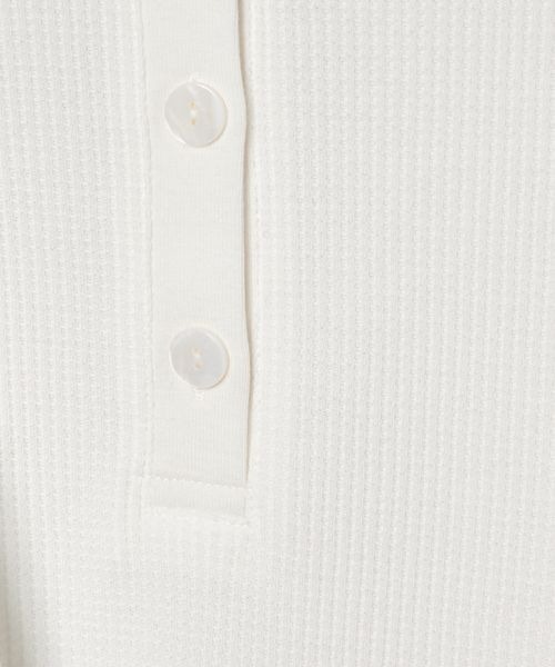 JEANASIS（ジーナシス）の「TCワッフル2WAYプルオーバー/319717（Tシャツ/カットソー・レディース・ホワイト/ブラック/グレー・FREE）」の10枚目の写真