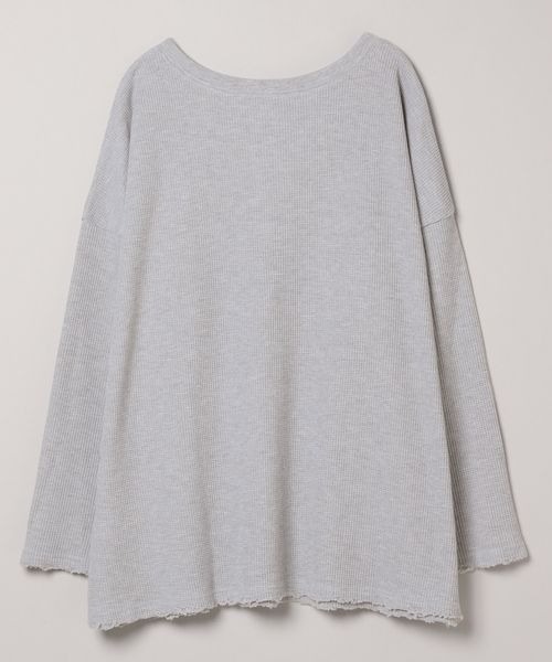JEANASIS（ジーナシス）の「TCワッフル2WAYプルオーバー/319717（Tシャツ/カットソー・レディース・ホワイト/ブラック/グレー・FREE）」の13枚目の写真