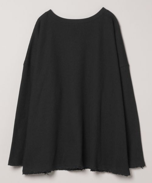 JEANASIS（ジーナシス）の「TCワッフル2WAYプルオーバー/319717（Tシャツ/カットソー・レディース・ホワイト/ブラック/グレー・FREE）」の11枚目の写真