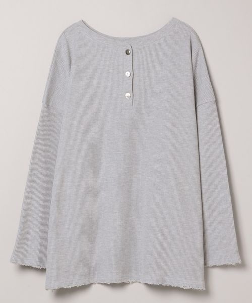 JEANASIS（ジーナシス）の「TCワッフル2WAYプルオーバー/319717（Tシャツ/カットソー・レディース・ホワイト/ブラック/グレー・FREE）」の17枚目の写真