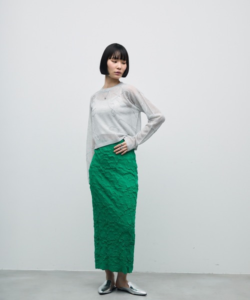 CALBARI ニット セーター トラ タイガー L アイボリー リブ 刺繍 CALBARI ニット セーター トラ タイガー L アイボリー リブ 刺繍
