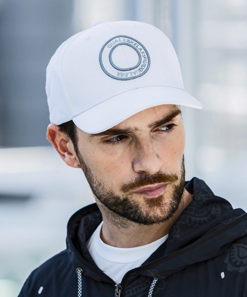 1PIU1UGUALE3 RELAX (ウノピゥウノウグァーレトレ リラックス)の「1PIU1UGUALE3 RELAX(ウノピゥウノウグァーレトレ リラックス)モノトーン サークルロゴキャップ(キャップ・メンズ・ブラック/ホワイト・ONE SIZE)」の2枚目の写真