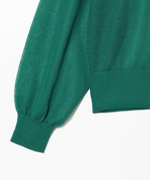 B:MING by BEAMS（ビーミングバイビームス）の「シアー ニット カーディガン 25SS（カーディガン/ボレロ・レディース・グリーン/ネイビー/ホワイト系その他5・ONE SIZE）」の8枚目の写真
