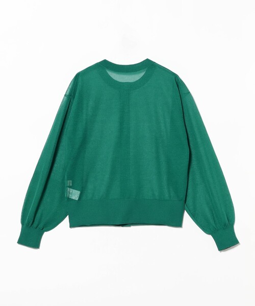 B:MING by BEAMS（ビーミングバイビームス）の「シアー ニット カーディガン 25SS（カーディガン/ボレロ・レディース・グリーン/ネイビー/ホワイト系その他5・ONE SIZE）」の10枚目の写真