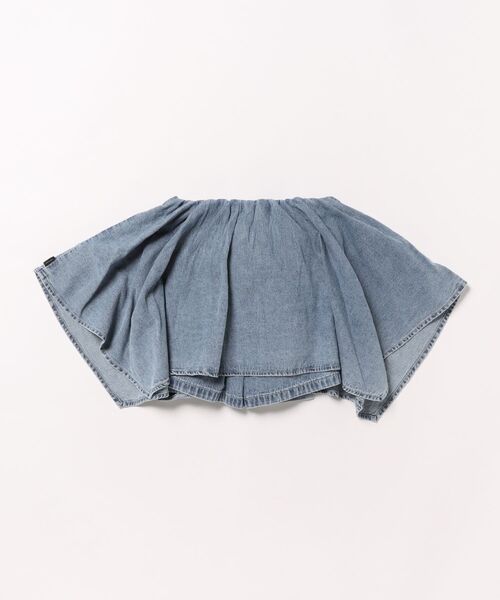 10C REPIPI(ジューシーレピピ)の「【10C REPIPI】シャツラップデニムスカート(デニムスカート・キッズ・ブルー・120cm/110cm/130cm)」の2枚目の写真