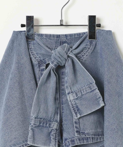 10C REPIPI(ジューシーレピピ)の「【10C REPIPI】シャツラップデニムスカート(デニムスカート・キッズ・ブルー・120cm/110cm/130cm)」の10枚目の写真