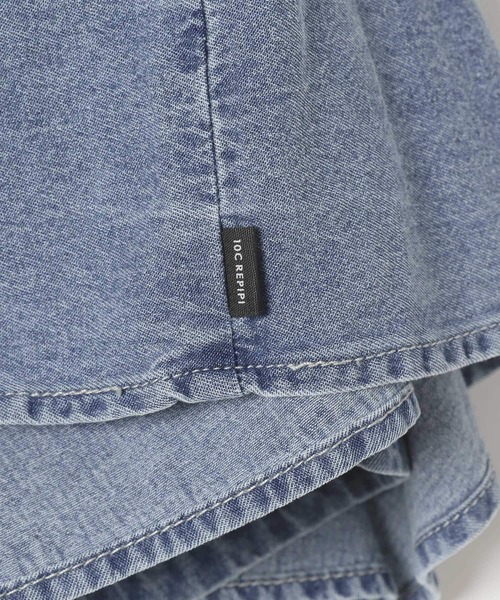 10C REPIPI(ジューシーレピピ)の「【10C REPIPI】シャツラップデニムスカート(デニムスカート・キッズ・ブルー・120cm/110cm/130cm)」の12枚目の写真