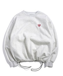 Starting Over（スターティングオーバー）の「PRINT EMBROIDERY CREWNECK DRAWCODE SWEAT LONG SLEEVE/ 裏起毛 プリント 刺繍 クルーネック ドローコードスウェット 長袖（スウェット）」