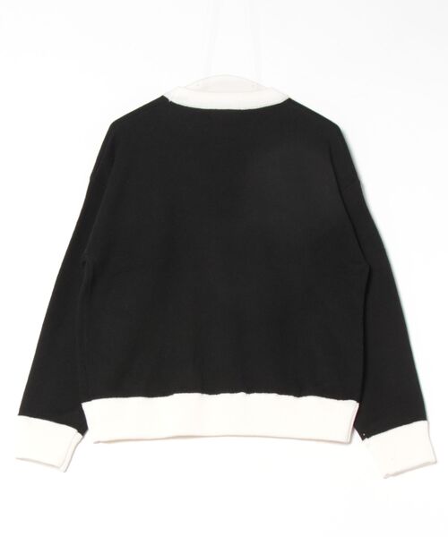 MARY QUANT 半袖ニット M ブラック カメリア ロゴ MARY QUANT - 【2L／ブラック】MARY QUANT フロントロゴ 綿100
