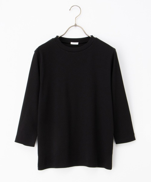 Honeys(ハニーズ)の「【UVカット】7分袖テレコTシャツ(Tシャツ/カットソー・レディース・オフホワイト/ライトイエロー/グレイッシュベージュ/ブラック/ライトピンク/ミント・L/LL/M/S)」の22枚目の写真