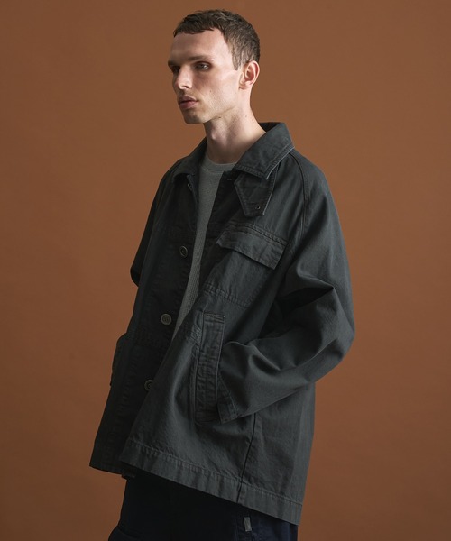 PUBLIC TOKYO（パブリックトウキョウ）の「PUBLIC DENIM ハイプカーコート（デニムジャケット・メンズ・ダークブラウン・2/1）」の14枚目の写真