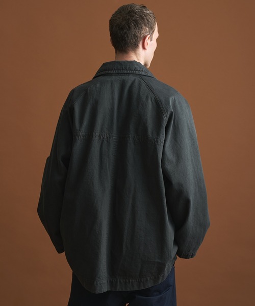 PUBLIC TOKYO（パブリックトウキョウ）の「PUBLIC DENIM ハイプカーコート（デニムジャケット・メンズ・ダークブラウン・2/1）」の16枚目の写真