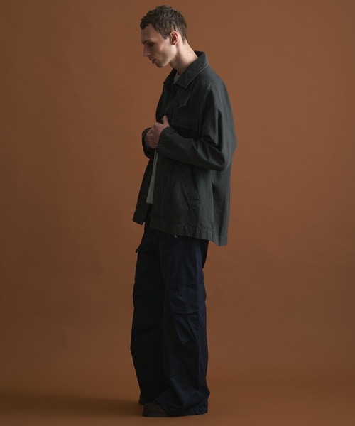 PUBLIC TOKYO（パブリックトウキョウ）の「PUBLIC DENIM ハイプカーコート（デニムジャケット・メンズ・ダークブラウン・2/1）」の20枚目の写真