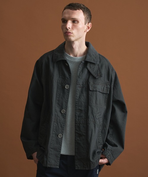 PUBLIC TOKYO（パブリックトウキョウ）の「PUBLIC DENIM ハイプカーコート（デニムジャケット・メンズ・ダークブラウン・2/1）」の13枚目の写真