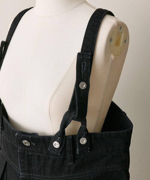 ear PAPILLONNER（イアパピヨネ）の「デニムサロペットパンツ【SUM1 STYLE × Fire Service】（サロペット/オーバーオール・レディース・ブラック/ホワイト・FREE）」の21枚目の写真