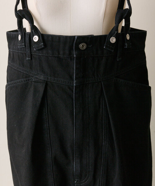 ear PAPILLONNER（イアパピヨネ）の「デニムサロペットパンツ【SUM1 STYLE × Fire Service】（サロペット/オーバーオール・レディース・ブラック/ホワイト・FREE）」の22枚目の写真