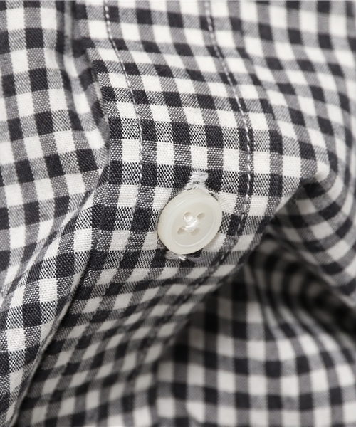 SEVENDAYS=SUNDAY（セブンデイズサンデイ）の「ピーチギンガムチェック　長袖レギュラーシャツ（シャツ/ブラウス・メンズ・ブラック/ベージュ/ネイビー・SMALL/LARGE/MEDIUM）」の10枚目の写真