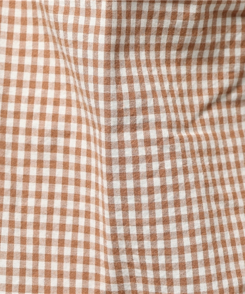 SEVENDAYS=SUNDAY（セブンデイズサンデイ）の「ピーチギンガムチェック　長袖レギュラーシャツ（シャツ/ブラウス・メンズ・ブラック/ベージュ/ネイビー・SMALL/LARGE/MEDIUM）」の12枚目の写真