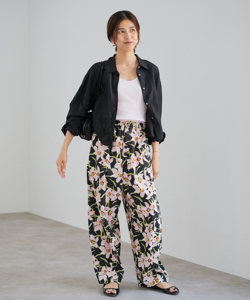 IENA(イエナ)の「《追加》ラミーリヨセルショートシャツ(シャツ/ブラウス・レディース・サックスブルー/ブラック/オートミール・FREE)」の5枚目の写真