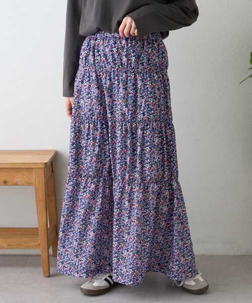 CIAOPANIC TYPY（チャオパニックティピー）の「無地花柄アソートシャーリングスカート（スカート・レディース・ブルー/ブラック/イエロー・ONE SIZE）」の18枚目の写真