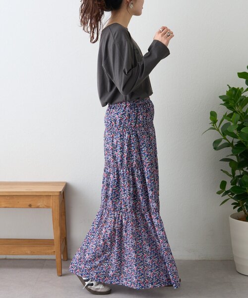 CIAOPANIC TYPY（チャオパニックティピー）の「無地花柄アソートシャーリングスカート（スカート・レディース・ブルー/ブラック/イエロー・ONE SIZE）」の22枚目の写真