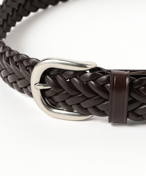 B:MING by BEAMS（ビーミングバイビームス）の「レザー メッシュ ベルト 25SS（ベルト・メンズ・ブラック/ダークブラウン・MEDIUM/LARGE）」の6枚目の写真