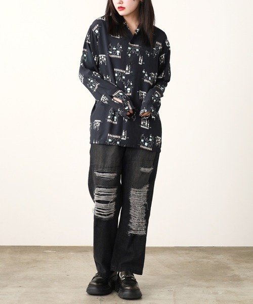 TOWNCRAFT/タウンクラフト 50S ROCKABILLY SHIRT 総柄 シャツ（シャツ