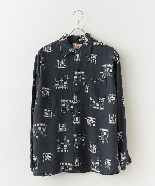 【50’s 激レア】　TOWNCRAFT 刺繍シャツ ベージュ 50's 激レア】 TOWNCRAFT 刺繍シャツ ベージュ ウェア・シャツ