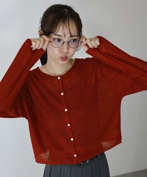 CHANEL ココマーク カーディガン ボレロ ショート丈 クロップド レッド CHANEL ココマーク カーディガン ボレロ ショート丈 クロップド