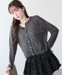 BLUEEAST | 《新色追加/お気に入り1.3万人突破!/9色展開》シアーニットカーディガン(カーディガン/ボレロ)