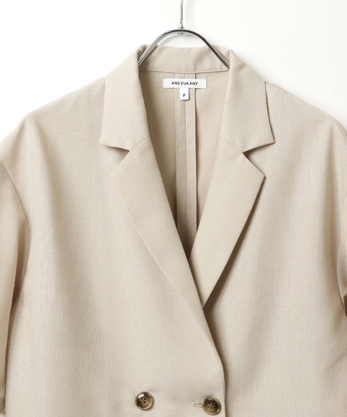 GLOBAL WORK(グローバルワーク)の「ジャケット*ショートパンツセット/AND YUA ANY/321122(セットアップ・キッズ・チャコール/グレイッシュベージュ・FREE)」の6枚目の写真