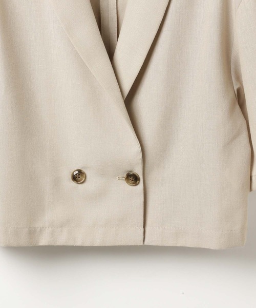 GLOBAL WORK(グローバルワーク)の「ジャケット*ショートパンツセット/AND YUA ANY/321122(セットアップ・キッズ・チャコール/グレイッシュベージュ・FREE)」の7枚目の写真