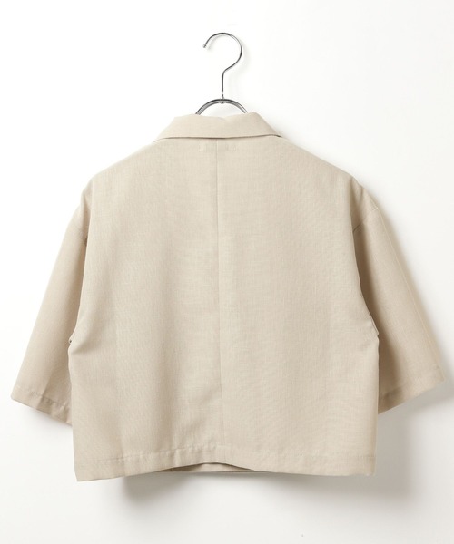 GLOBAL WORK(グローバルワーク)の「ジャケット*ショートパンツセット/AND YUA ANY/321122(セットアップ・キッズ・チャコール/グレイッシュベージュ・FREE)」の15枚目の写真