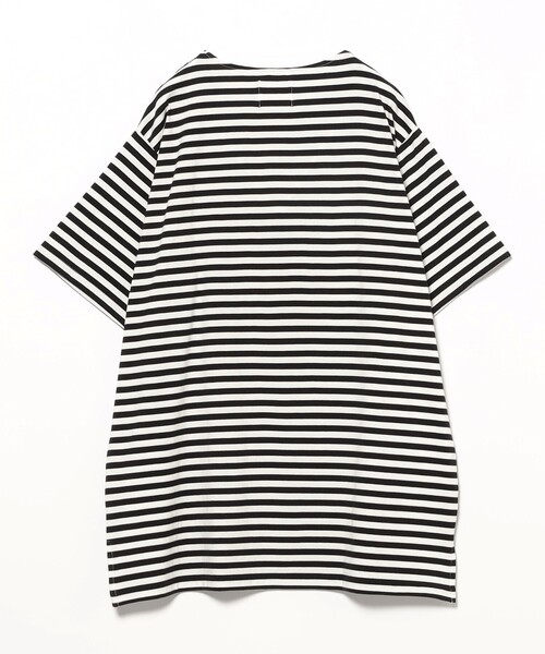 【BLK/WHT】【別注】TORI-TO / バイアス フリル BIG Tシャツ BEAMS BOY（ビームスボーイ）の「【別注】TORI-TO / バイアス フリル