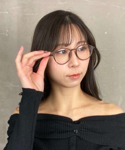 セール】【クラシックフレームメガネ】クリア べっ甲 ブラック