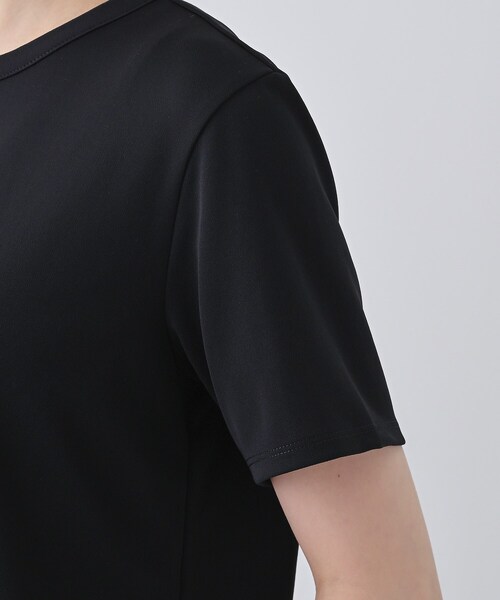 INDIVI / インディヴィ 春SALE！【日本製／トリアセテート】きれいめTシャツ INDIVI tシャツ 春SALE！「日本製／トリアセテート」きれいめT