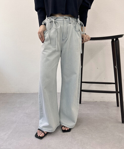 mystic（ミスティック）の「マルチリボンデニム（デニムパンツ・レディース・ブルー/ブルー系その他2・2/1/0）」の9枚目の写真