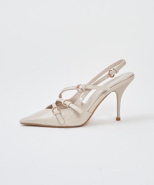 ROYAL PARTY(ロイヤルパーティー)の「ストラップパンプス(パンプス・レディース・レッド/ベージュ/ブラック・MEDIUM/LARGE)」の7枚目の写真