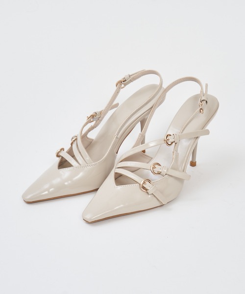 ROYAL PARTY(ロイヤルパーティー)の「ストラップパンプス(パンプス・レディース・レッド/ベージュ/ブラック・MEDIUM/LARGE)」の9枚目の写真