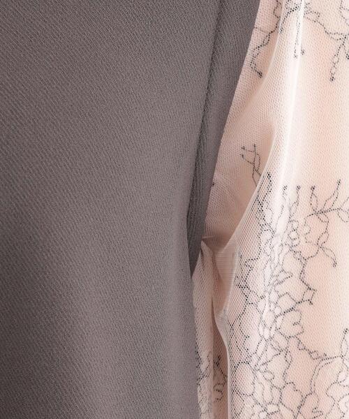 DRESKIP(ドレスキップ)の「◆1枚で上品に決まる お袖レース切り替え7分袖ワンピース(ワンピース・レディース・ナチュラル/ブラック/チャコールグレー・01/02/03/04)」の7枚目の写真