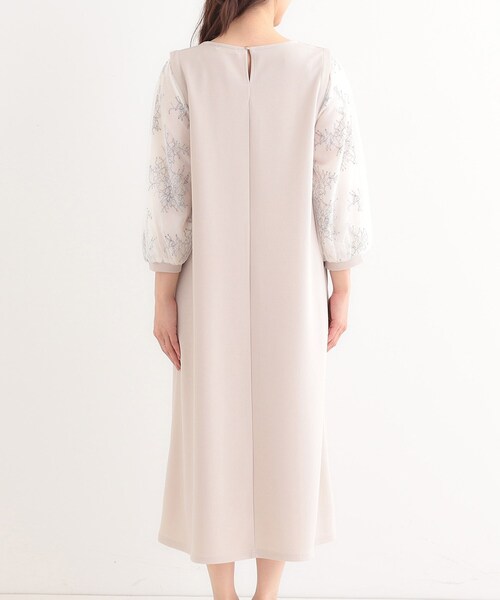 DRESKIP(ドレスキップ)の「◆1枚で上品に決まる お袖レース切り替え7分袖ワンピース(ワンピース・レディース・ナチュラル/ブラック/チャコールグレー・01/02/03/04)」の18枚目の写真