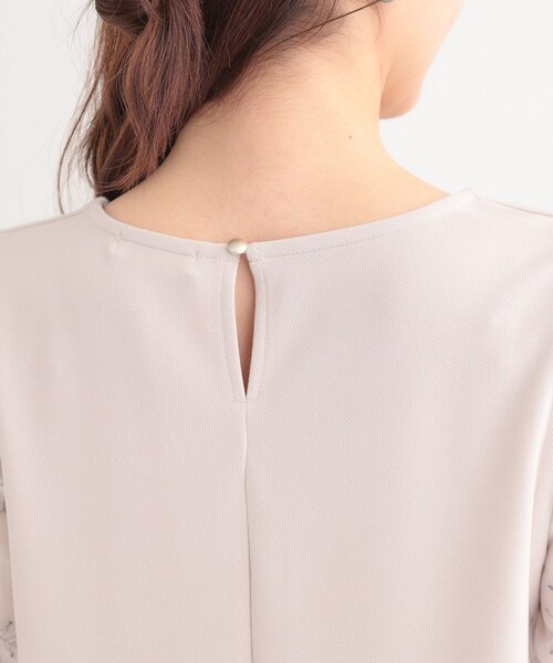 DRESKIP(ドレスキップ)の「◆1枚で上品に決まる お袖レース切り替え7分袖ワンピース(ワンピース・レディース・ナチュラル/ブラック/チャコールグレー・01/02/03/04)」の20枚目の写真