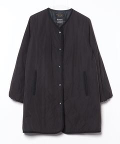 ALMOSTBLACK オールモストブラック　ノーカラーレイヤードコート 22AW】 ALMOSTBLACK (オールモストブラック) 