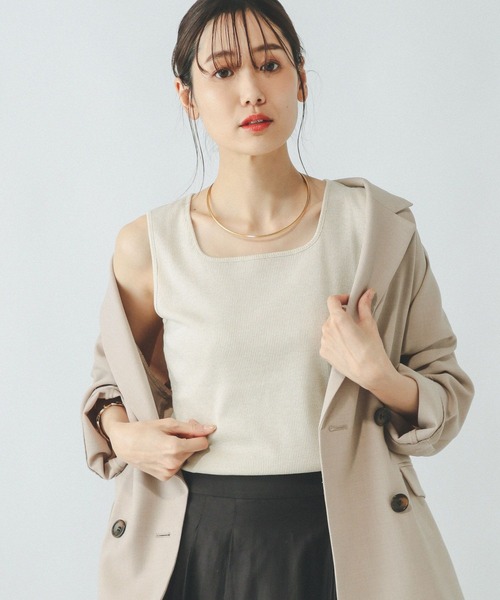 GLOBAL WORK（グローバルワーク）の「Beauteeラメタンク/287477（タンクトップ・レディース・ライトグレー/ブラック/オフホワイト/グレイッシュベージュ・XX-LARGE/X-LARGE/MEDIUM/SMALL/X-SMALL/LARGE）」の19枚目の写真