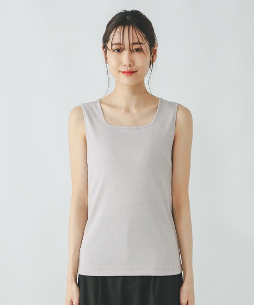 GLOBAL WORK（グローバルワーク）の「Beauteeラメタンク/287477（タンクトップ・レディース・ライトグレー/ブラック/オフホワイト/グレイッシュベージュ・XX-LARGE/X-LARGE/MEDIUM/SMALL/X-SMALL/LARGE）」の10枚目の写真
