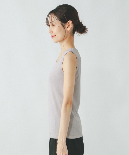 GLOBAL WORK（グローバルワーク）の「Beauteeラメタンク/287477（タンクトップ・レディース・ライトグレー/ブラック/オフホワイト/グレイッシュベージュ・XX-LARGE/X-LARGE/MEDIUM/SMALL/X-SMALL/LARGE）」の11枚目の写真