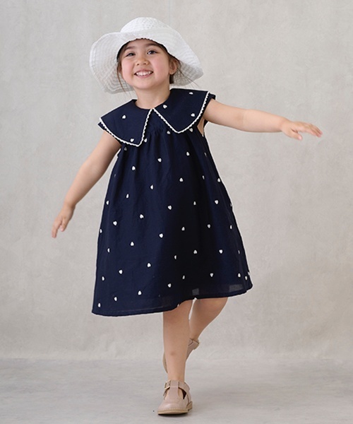 petit main（プティマイン）の「【リンク】グログランハット(キッズ)（ハット・キッズ・ライトピンク/オフホワイト/ライトグレー・52cm/54cm/50cm）」の6枚目の写真