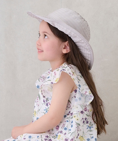 petit main（プティマイン）の「【リンク】グログランハット(キッズ)（ハット・キッズ・ライトピンク/オフホワイト/ライトグレー・52cm/54cm/50cm）」の8枚目の写真