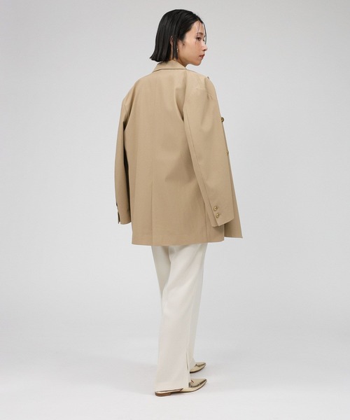 BABYLONE（バビロン）の「サイドスリットセミフレアパンツ（スラックス・レディース・オフホワイト/ブラック・36inch/38inch）」の21枚目の写真