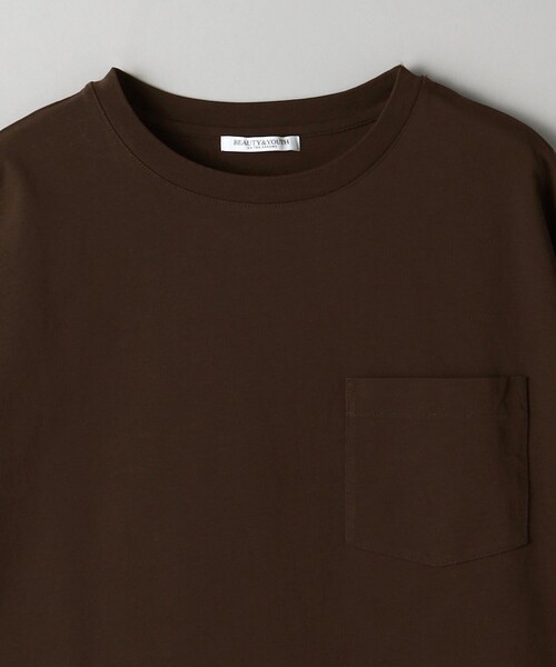 BEAUTY&YOUTH UNITED ARROWS(ビューティーアンドユースユナイテッドアローズ)の「ドルマンスリーブ ポケット Tシャツ 接触冷感(Tシャツ/カットソー・レディース・ピンク/ダークブラウン/ブラック/オフホワイト/ベージュ/ライトブルー・FREE)」の22枚目の写真